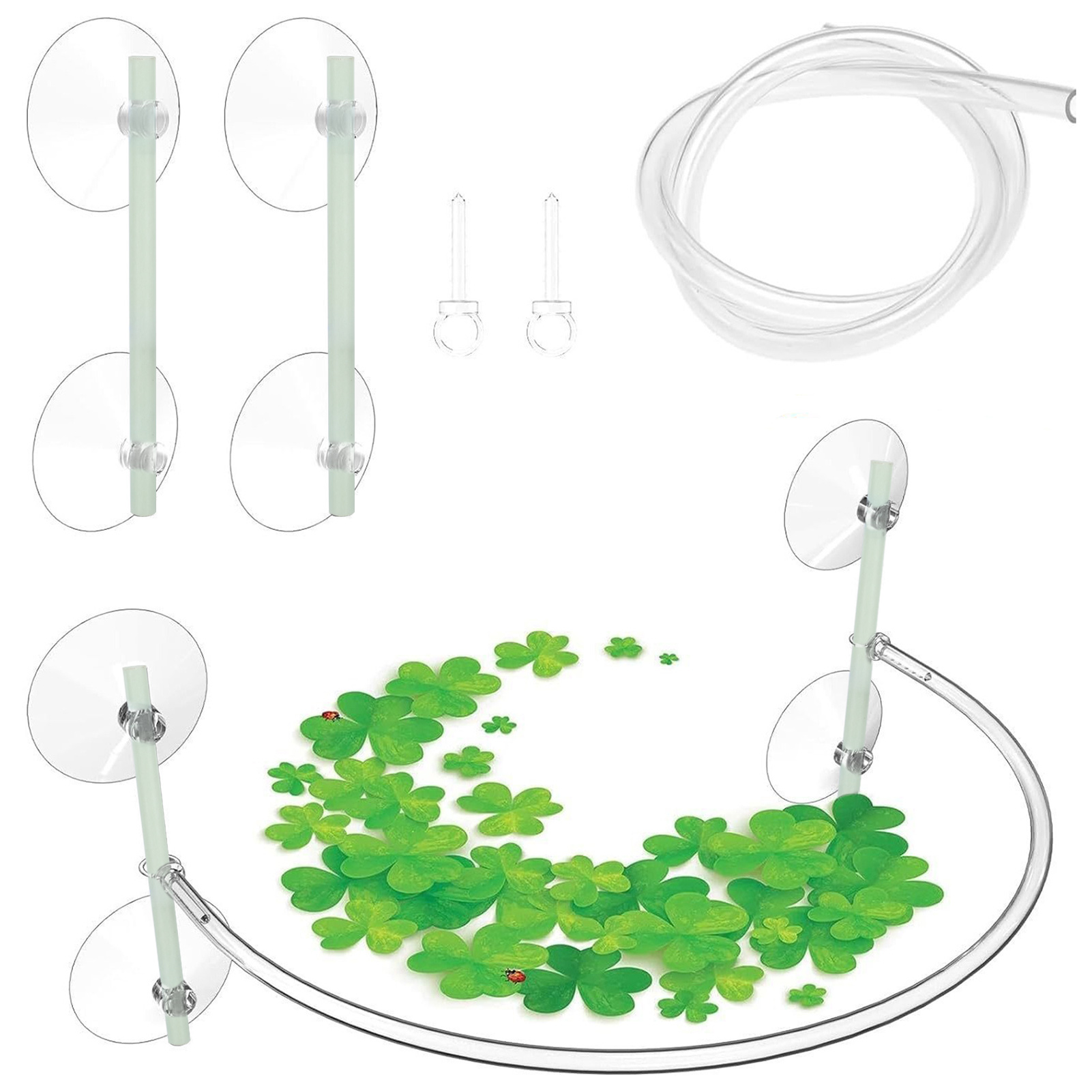 Home Improvement Fence - Aquarium drijvend plantenhekje van plastic, waterkwaliteitsverbeterende