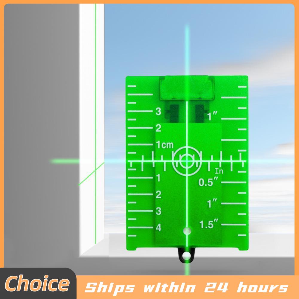 Level Laser Line - Verticale/horizontale laserniveau doelkaart Rode/groene lijnstraalplaat Gereedschap