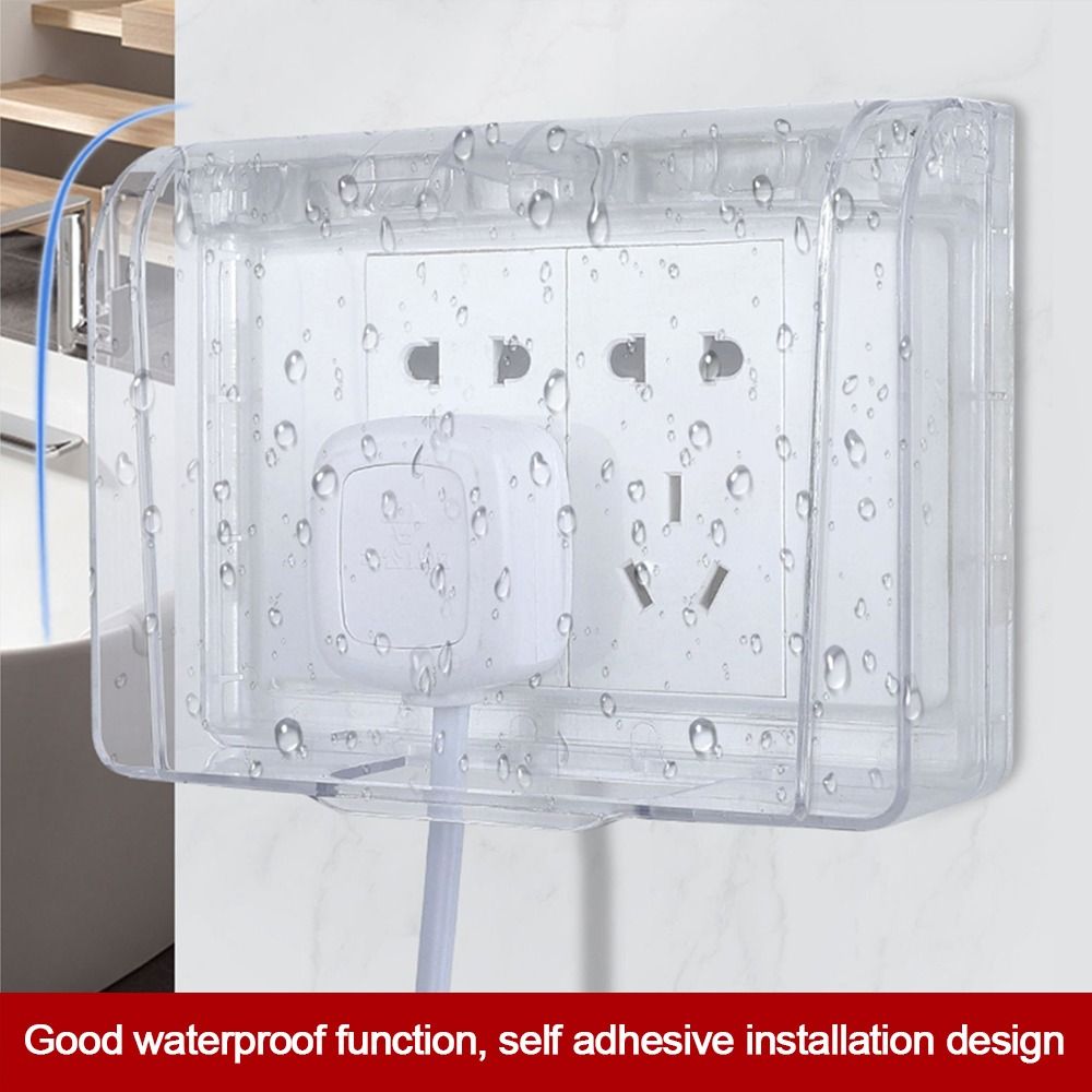 Electrical Outlet Cover - Wandgemonteerde schakelaar beschermhoes Zelfklevende 86-type beschermingscontactdoos