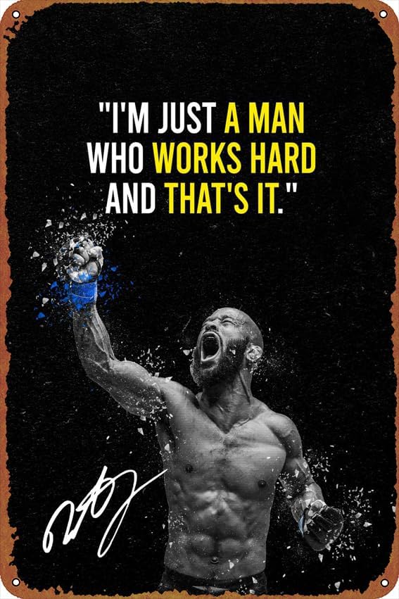 Home Improvement Movie - Demetrious Johnson Zelfverbeteringsposters Tinborden Retro Metal