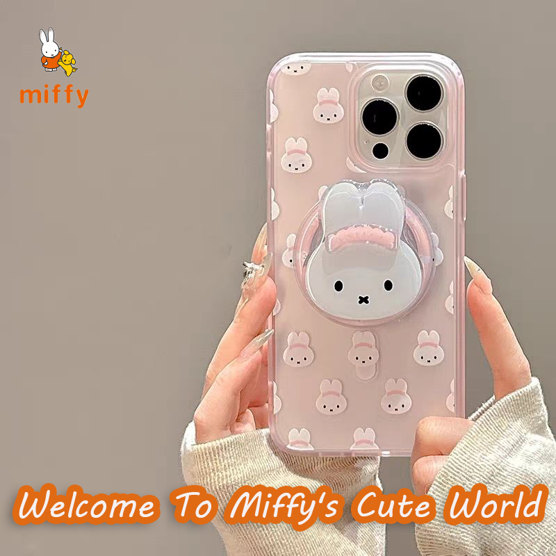 Electrical Outlet Cover - Schattig Miffy Roze Konijn Telefoonhoesje voor