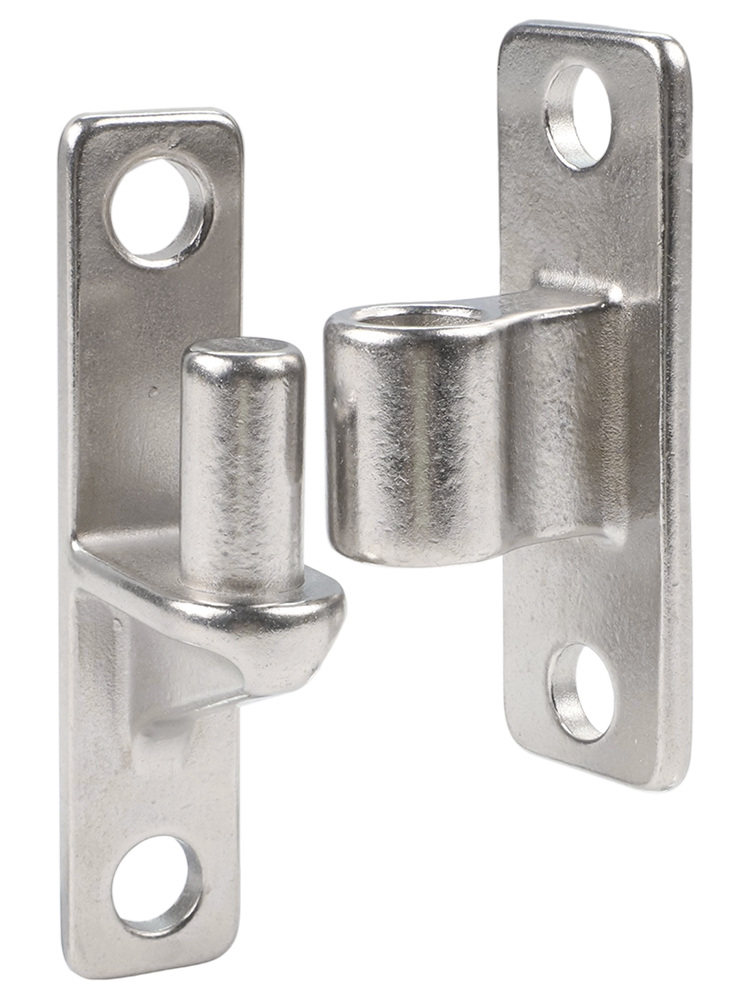 Home Improvement Fence - Zilver 6mm dik roestvrijstalen deurscharnier 4,6
