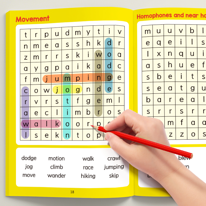 Home Improvement Books - 32-pagina's langwerpige woordzoekboek: oefen spelling, leer