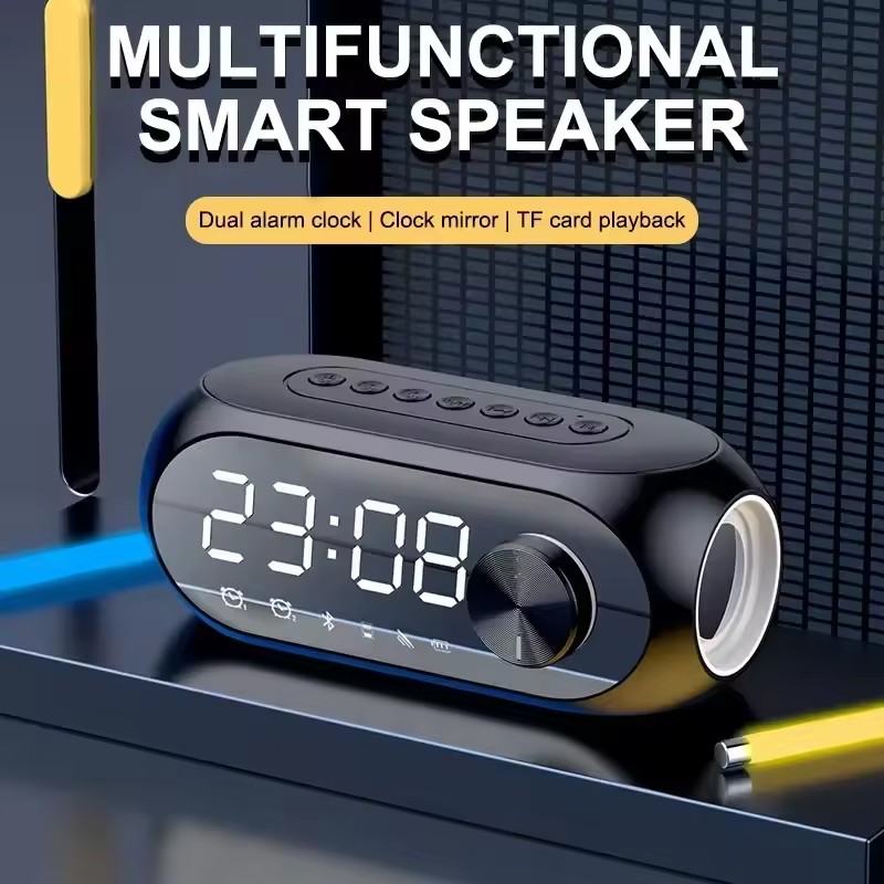 Home Improvement Videos - Draadloze Bluetooth-luidspreker Wekker Draagbare radio FM