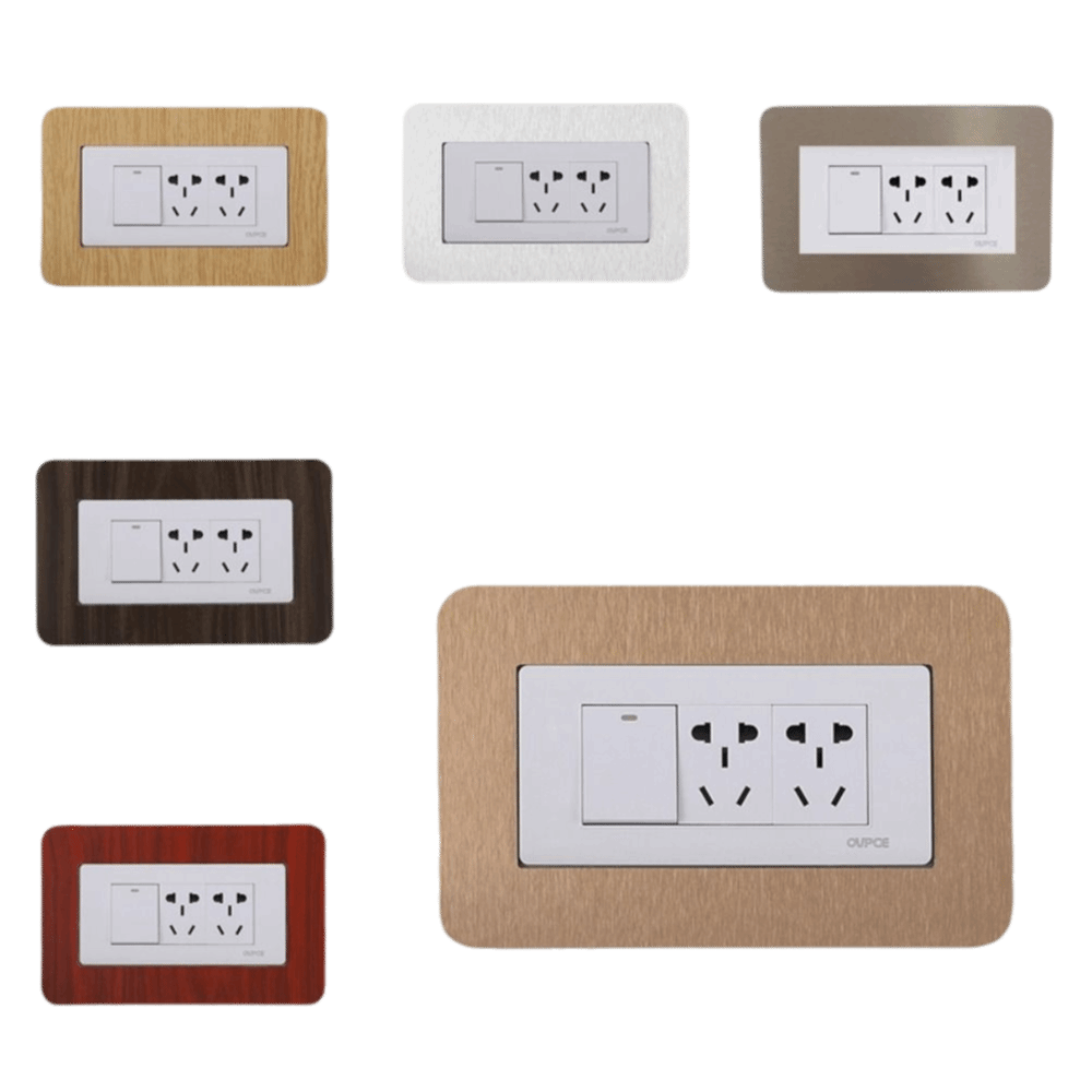 Electrical Outlet Cover - Harslichtschakelaarsticker Anti-vuil Stofdicht Acryl Wanddecoratie Geen
