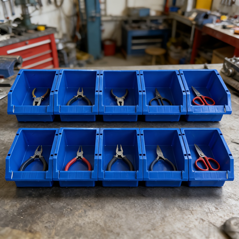 10 stuks blauwe plastic opberg - Home Improvement Binford Tools recensie en prijs