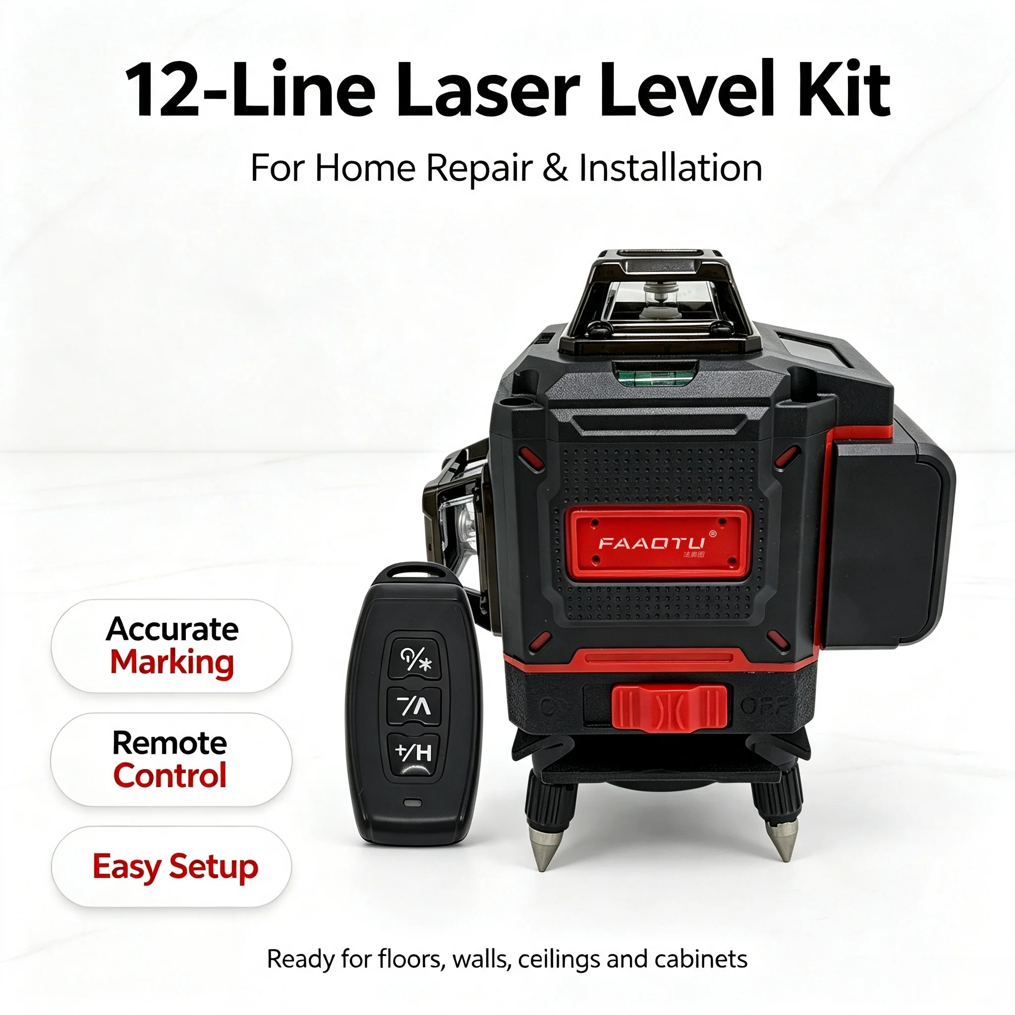 FAAOTU Digitale 360-graden kru - Level Laser Line recensie en prijs